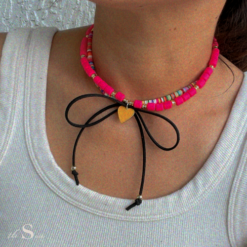 Summer Rain heart Lace Necklace